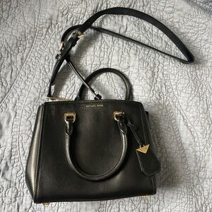 Michael Kors Black Leather Handbag